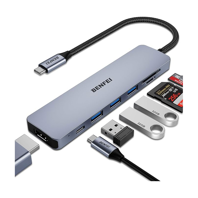 Hub USB-C 7-en-1 100W BENFEI